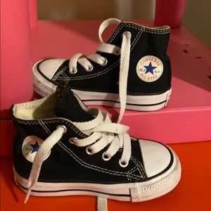Black/White high top Converse
